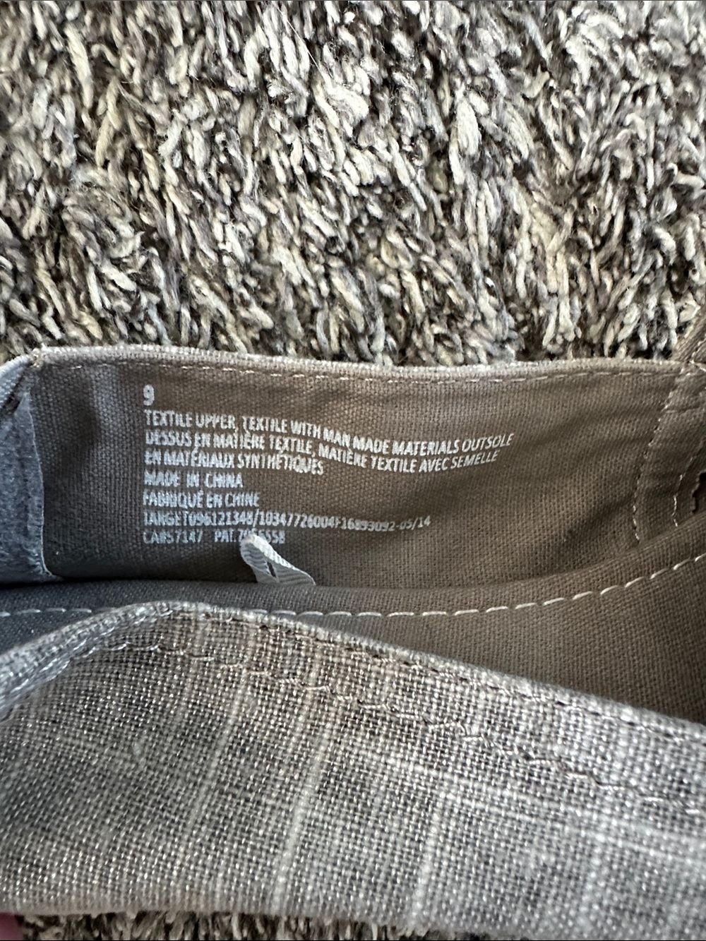 Gray Casual Slip-On Shoes Canvas - Picture 6 of 6